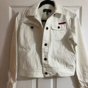 Ralph Lauren white denim jacket